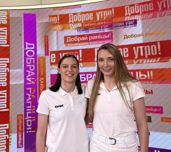 Елена Титовец и Екатерина Карпук в программе "Новое утро"